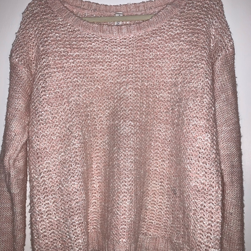 Pink and white sweater from Aeropostale